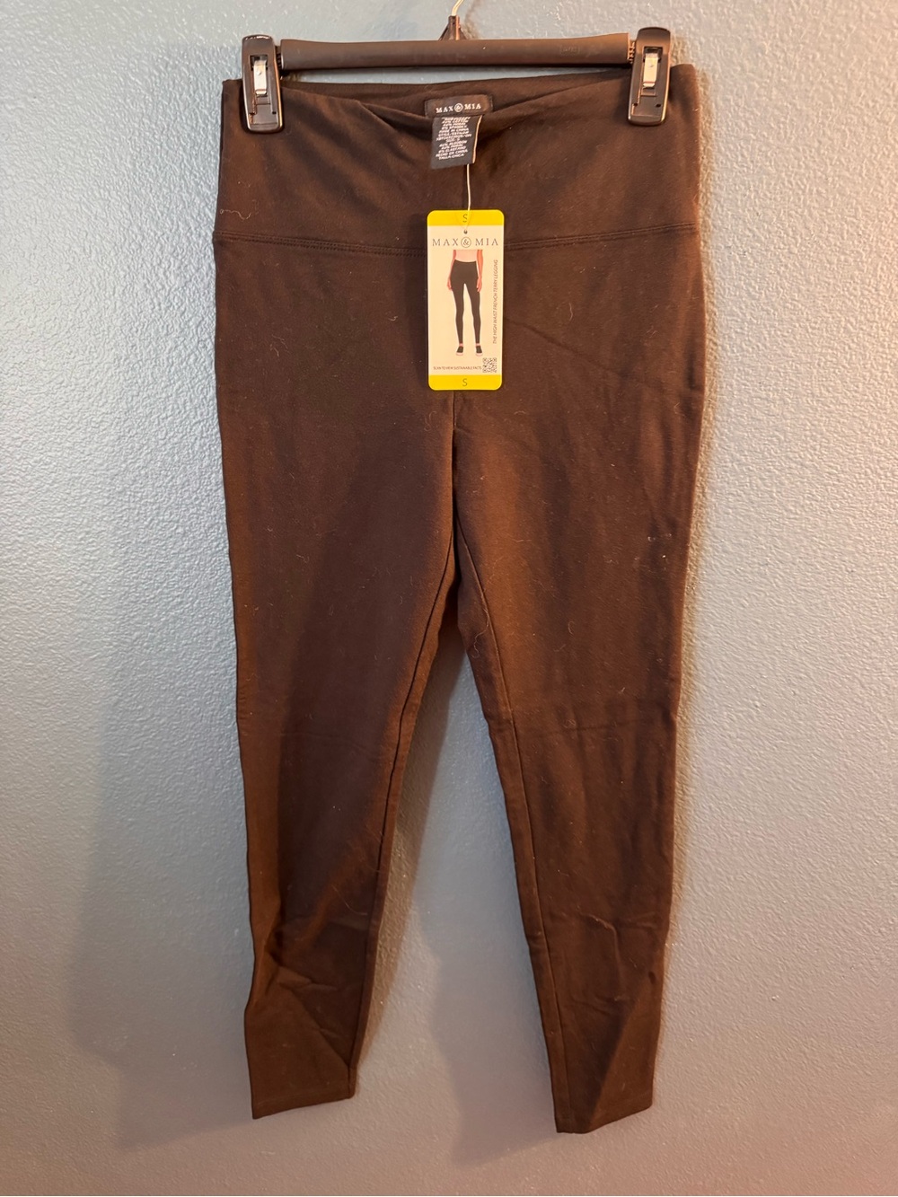 MAX & MIA Black High Waist Leggings